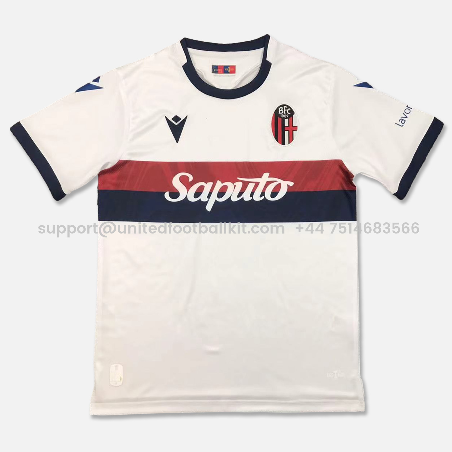 Unitedfootballkit.com | Bologna 24-25 Away Jersey - Fans Version -Customize Name, Number and Patch | Worldwide Shipping