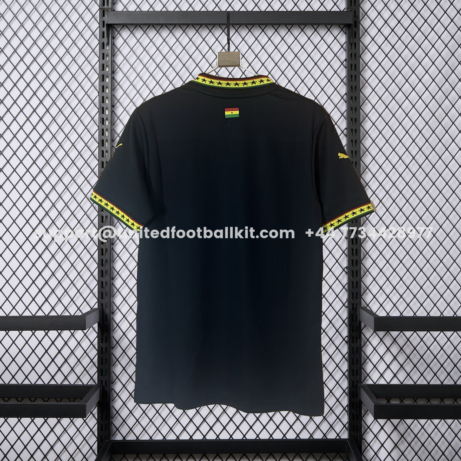 Unitedfootballkit.com | Ghana 2026 Black Polo Jersey - Fans Version -Customize Name, Number and Patch | Worldwide Shipping