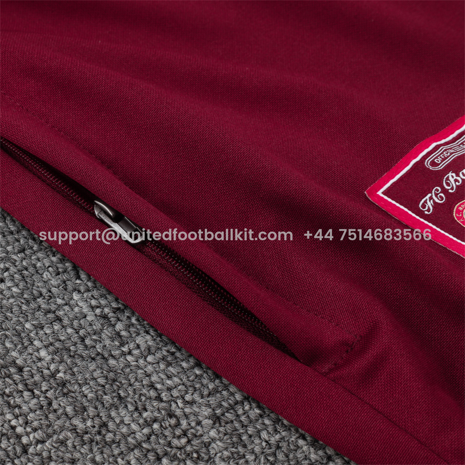 Unitedfootballkit.com | Bayern Munich 25-26 Originals Terrace Icon Jacket Training Tracksuit - Deep Red -Customize Name, Number and Patch | Worldwide Shipping