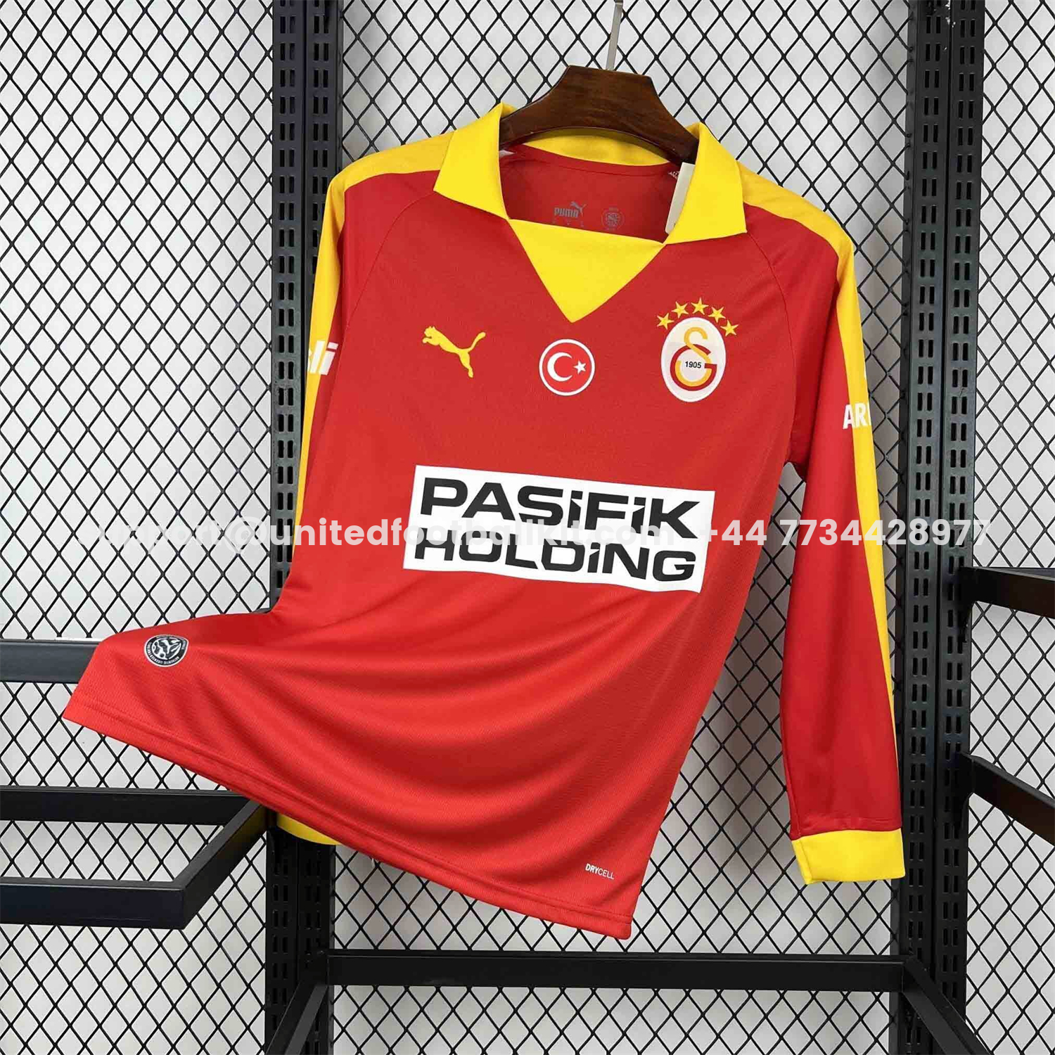 Unitedfootballkit.com | Galatasaray 25-26 Red Long Sleeves Jersey - Fans Version -Customize Name, Number and Patch | Worldwide Shipping