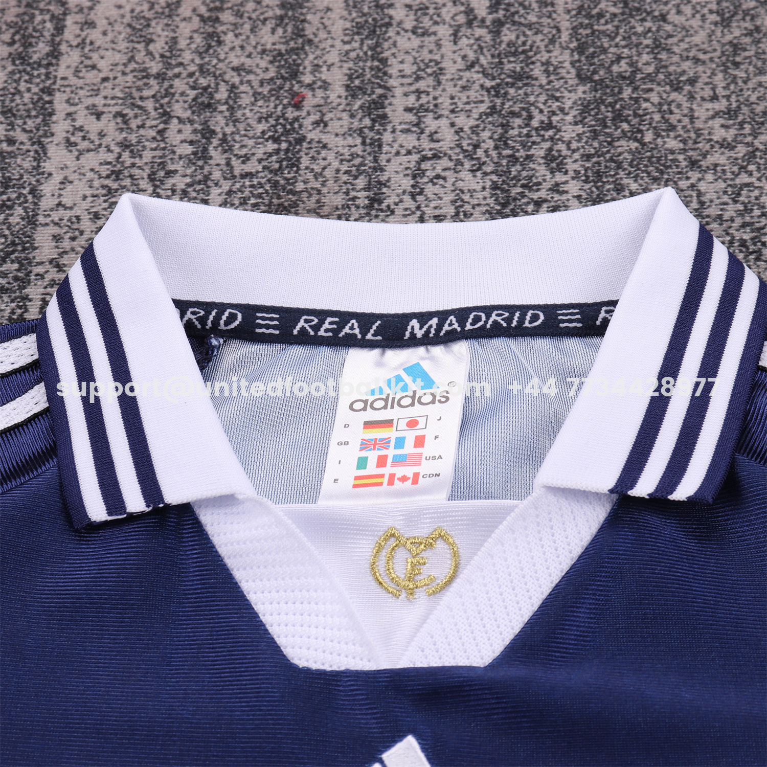 Unitedfootballkit.com | Retro Real Madrid 1998-99 Away Kids Kit -Customize Name, Number and Patch | Worldwide Shipping