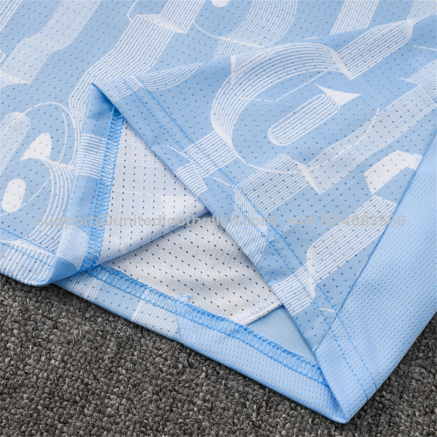 Unitedfootballkit.com | Manchester City 25-26 Vest Training Set - Sky Blue Vest and Deep Blue Shorts -Customize Name, Number and Patch | Worldwide Shipping