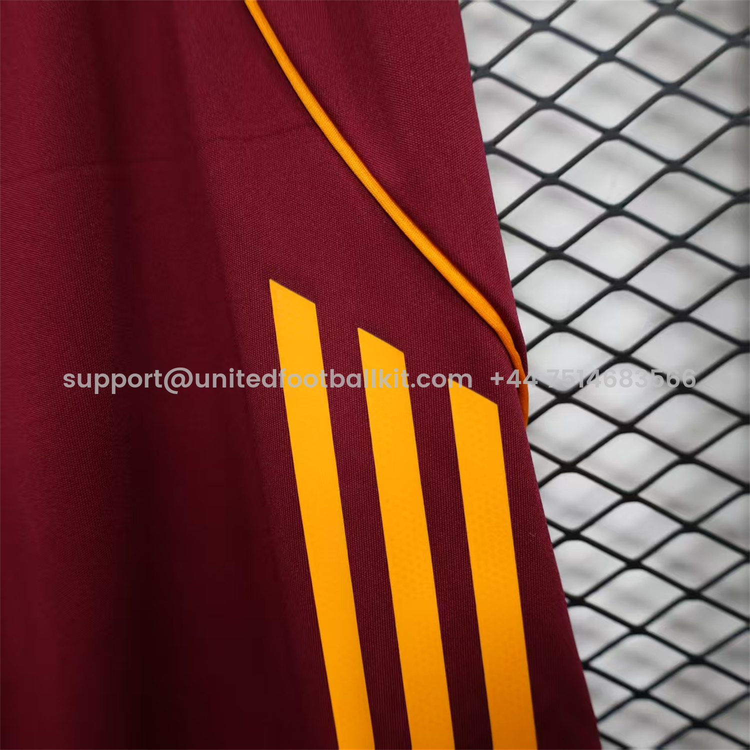 Unitedfootballkit.com | Roma 25-26 Home Red Shorts - Player Version -Customize Name, Number and Patch | Worldwide Shipping