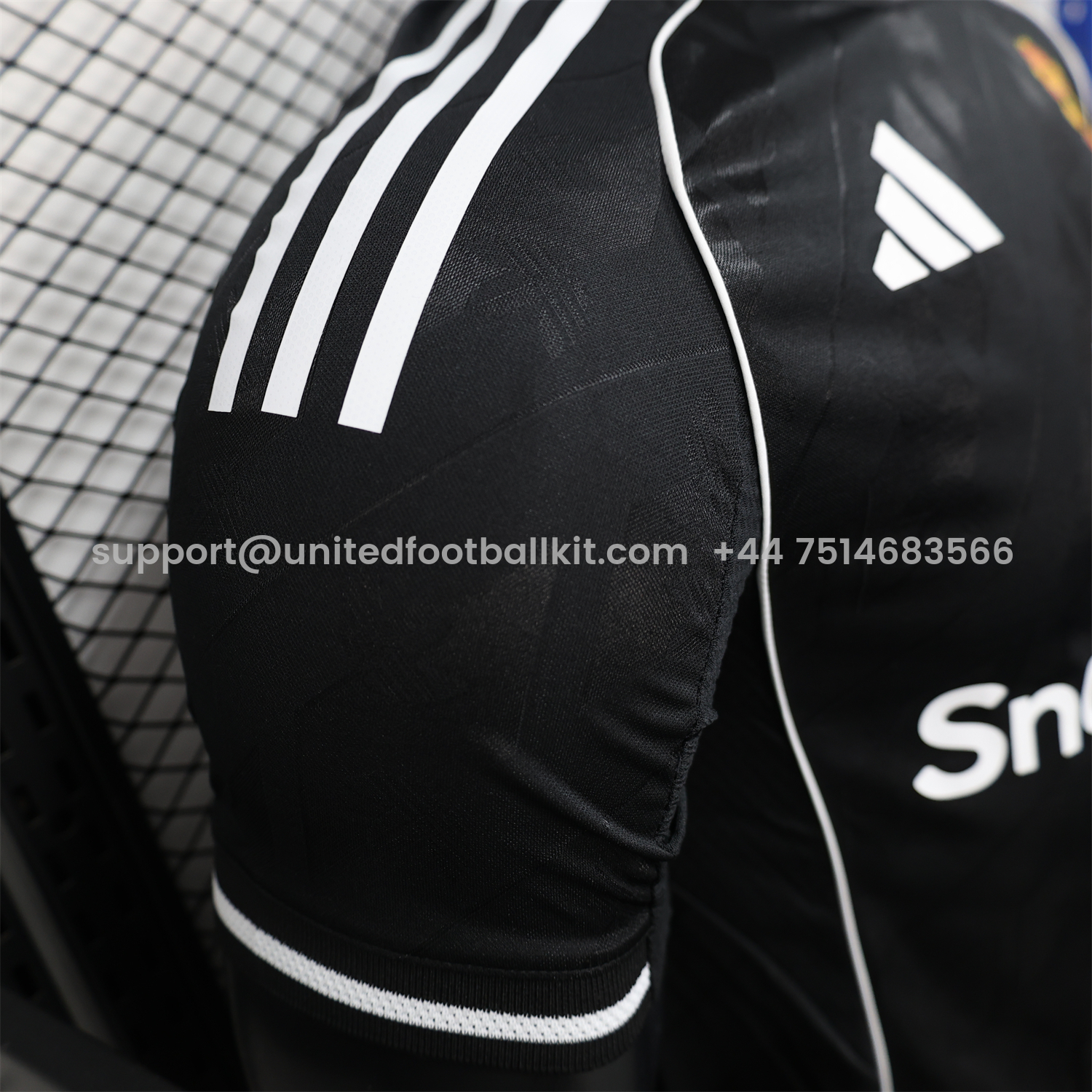 Unitedfootballkit.com | Manchester United 25-26 Black Training Jersey - Player Version -Customize Name, Number and Patch | Worldwide Shipping