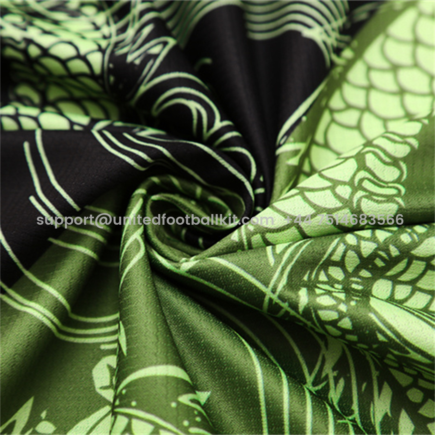 Unitedfootballkit.com | Real Madrid 25-26 Kid Short-Sleeve Training Set - Green Black Top & Black Shorts -Customize Name, Number and Patch | Worldwide Shipping