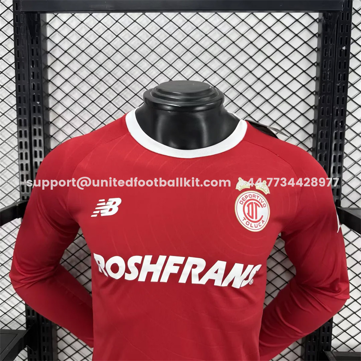 Unitedfootballkit.com | Toluca 25-26 Red Special Long Sleeves Jersey - Player Version -Customize Name, Number and Patch | Worldwide Shipping