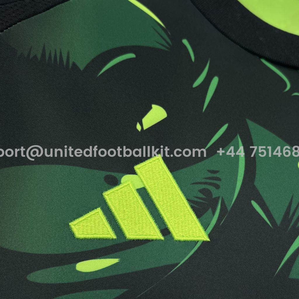 Unitedfootballkit.com | Real Madrid 24-25 Black and Green Turtle Jersey - Fans Version -Customize Name, Number and Patch | Worldwide Shipping