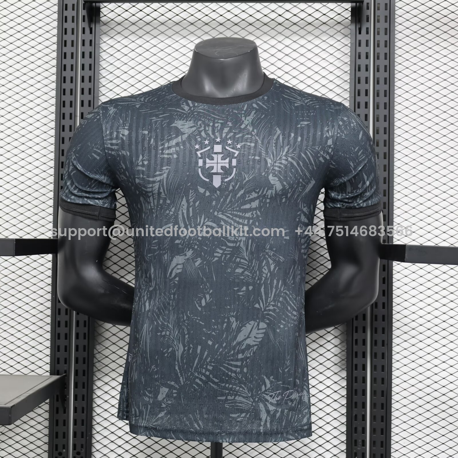 Unitedfootballkit.com | Brazil 2024-25 COMMA Neymar Black Jersey - Player Version -Customize Name, Number and Patch | Worldwide Shipping