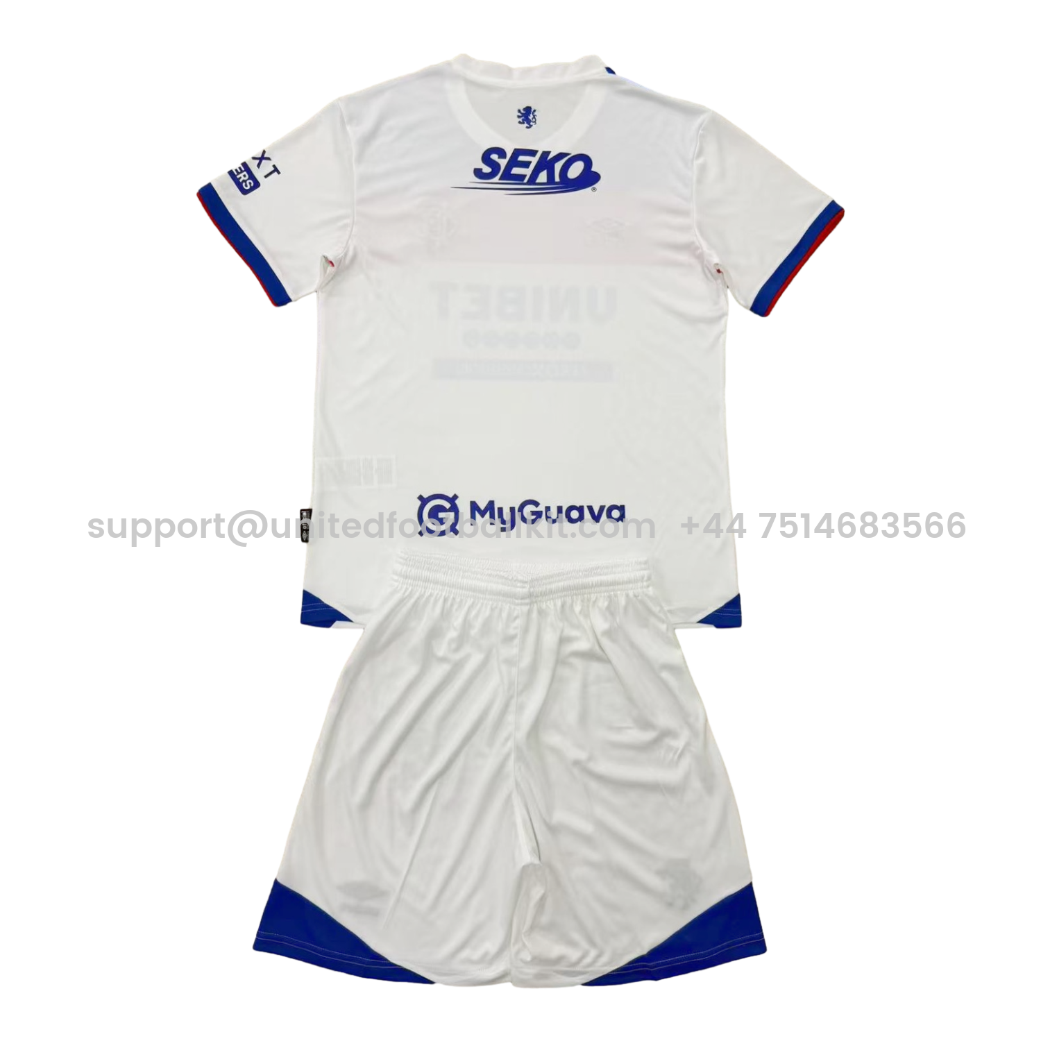 Unitedfootballkit.com | Glasgow Rangers 25-26 Away Kids Kit -Customize Name, Number and Patch | Worldwide Shipping