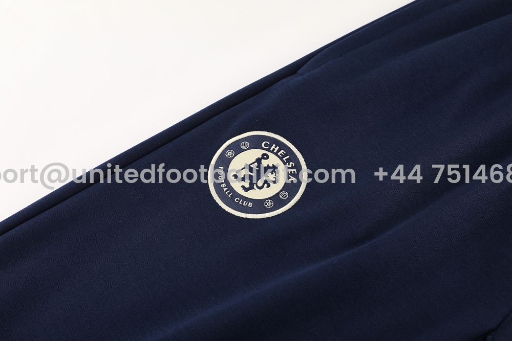 Unitedfootballkit.com | C.H.E.L.S.E.A 24-25 Jacket Training Tracksuit - Deep Blue -Customize Name, Number and Patch | Worldwide Shipping