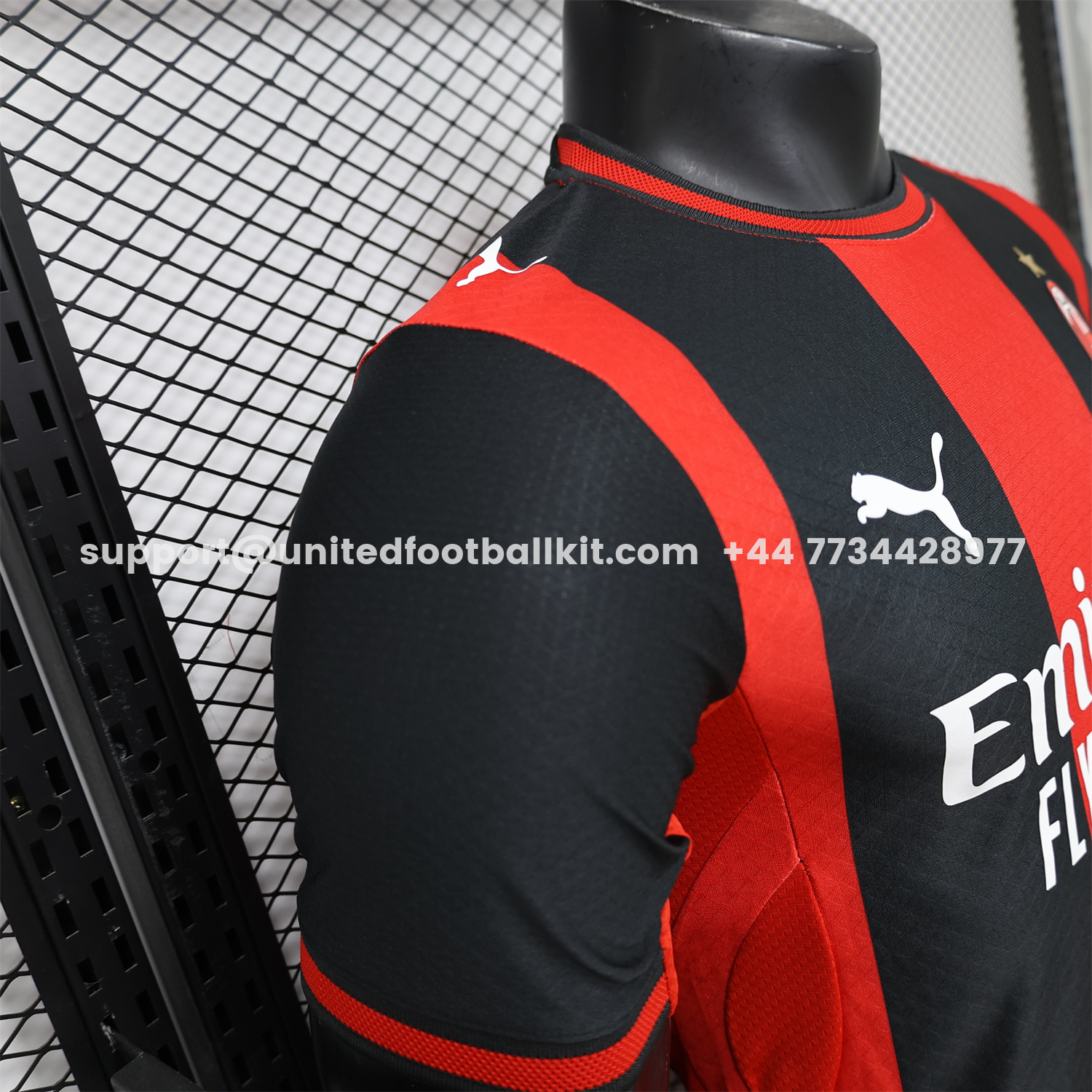 Unitedfootballkit.com | AC Milan 26-27 Home Jersey - Player Version -Customize Name, Number and Patch | Worldwide Shipping