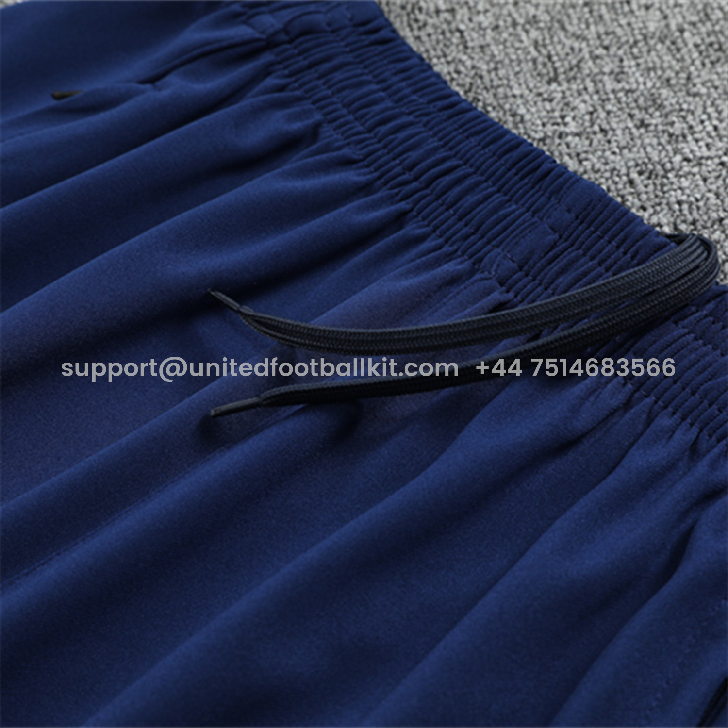 Unitedfootballkit.com | Real Madrid 25-26 Long Sleeves Training Set - Blue-Gray Camouflage Top & Blue Pants -Customize Name, Number and Patch | Worldwide Shipping