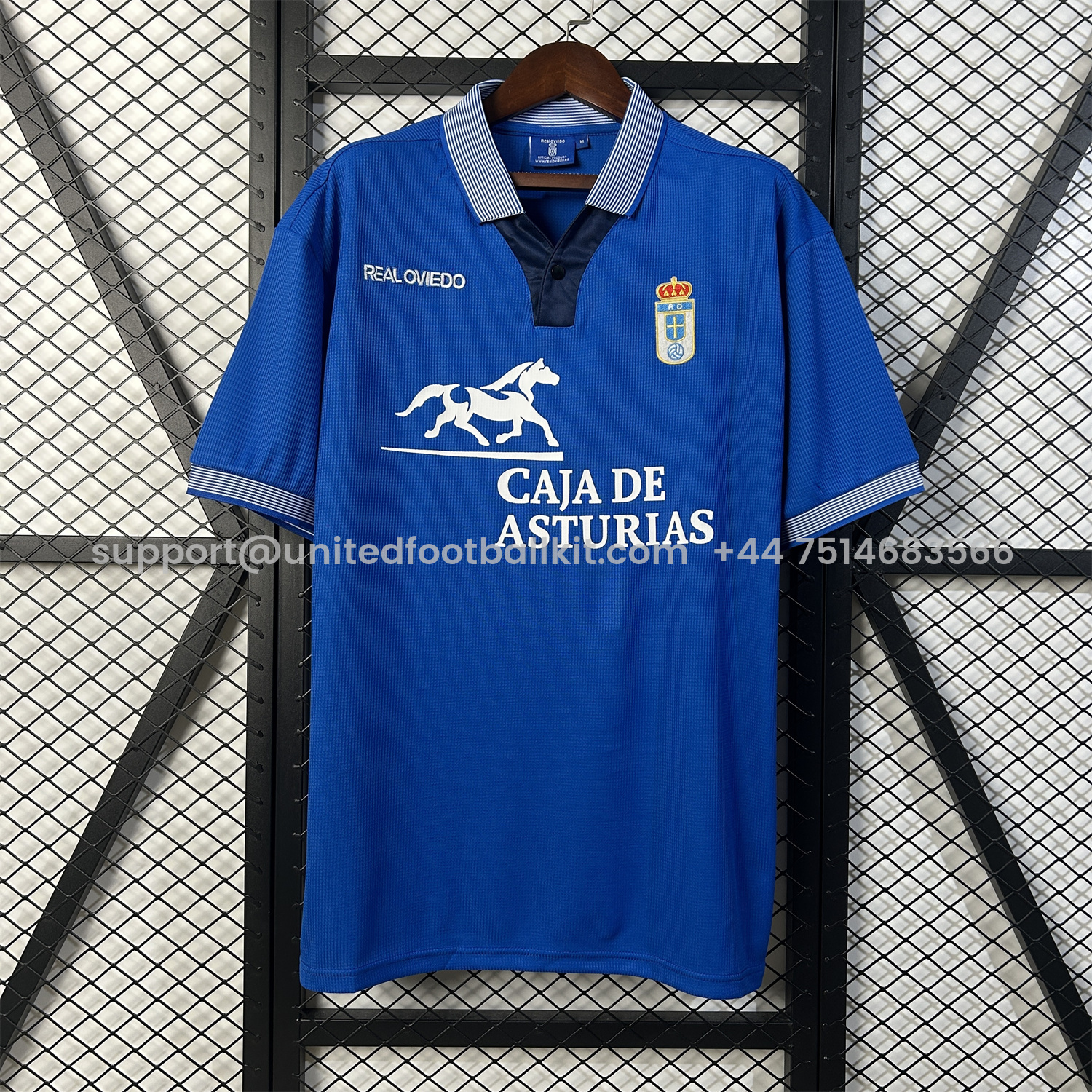 Unitedfootballkit.com | Retro Real Oviedo Vetusta 1996-97 Cope Del Rey Special Edition Jersey -Customize Name, Number and Patch | Worldwide Shipping