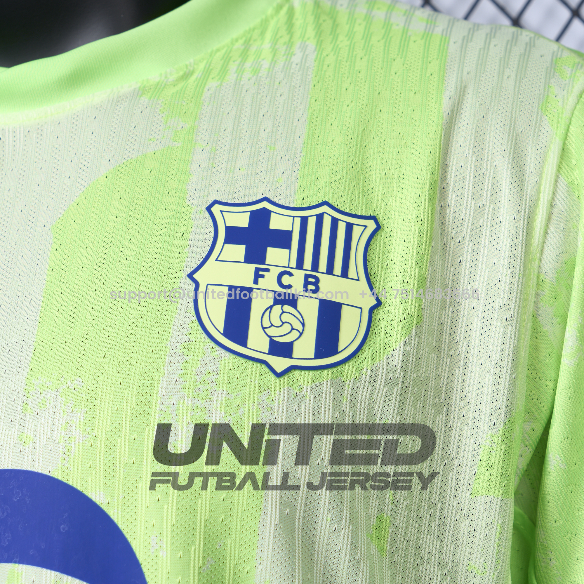 Unitedfootballkit.com | Barcelona 24-25 Third Jersey with Big Logo - Player Version -Customize Name, Number and Patch | Worldwide Shipping