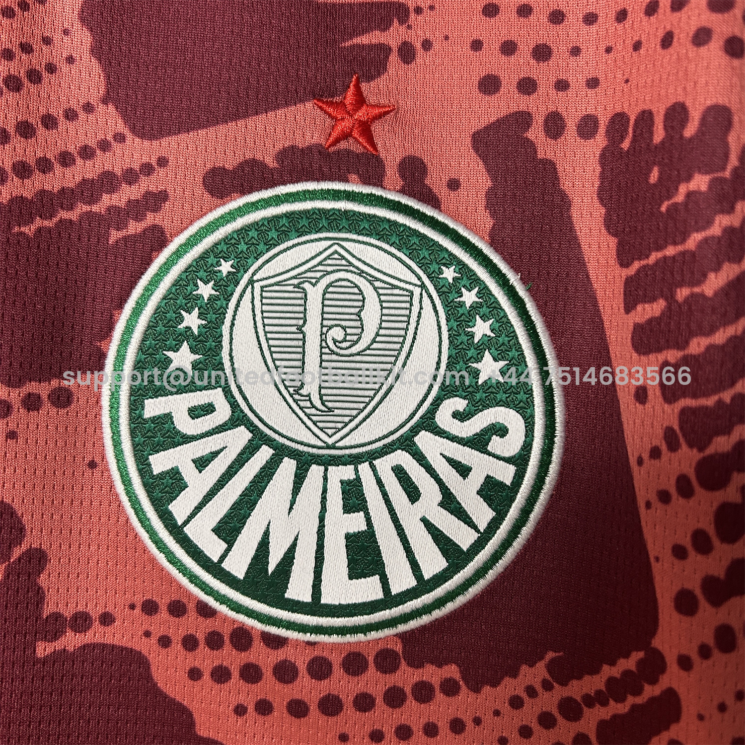 Unitedfootballkit.com | Palmeiras 25-26 Red Goalkeeper Jersey - Fans Version -Customize Name, Number and Patch | Worldwide Shipping