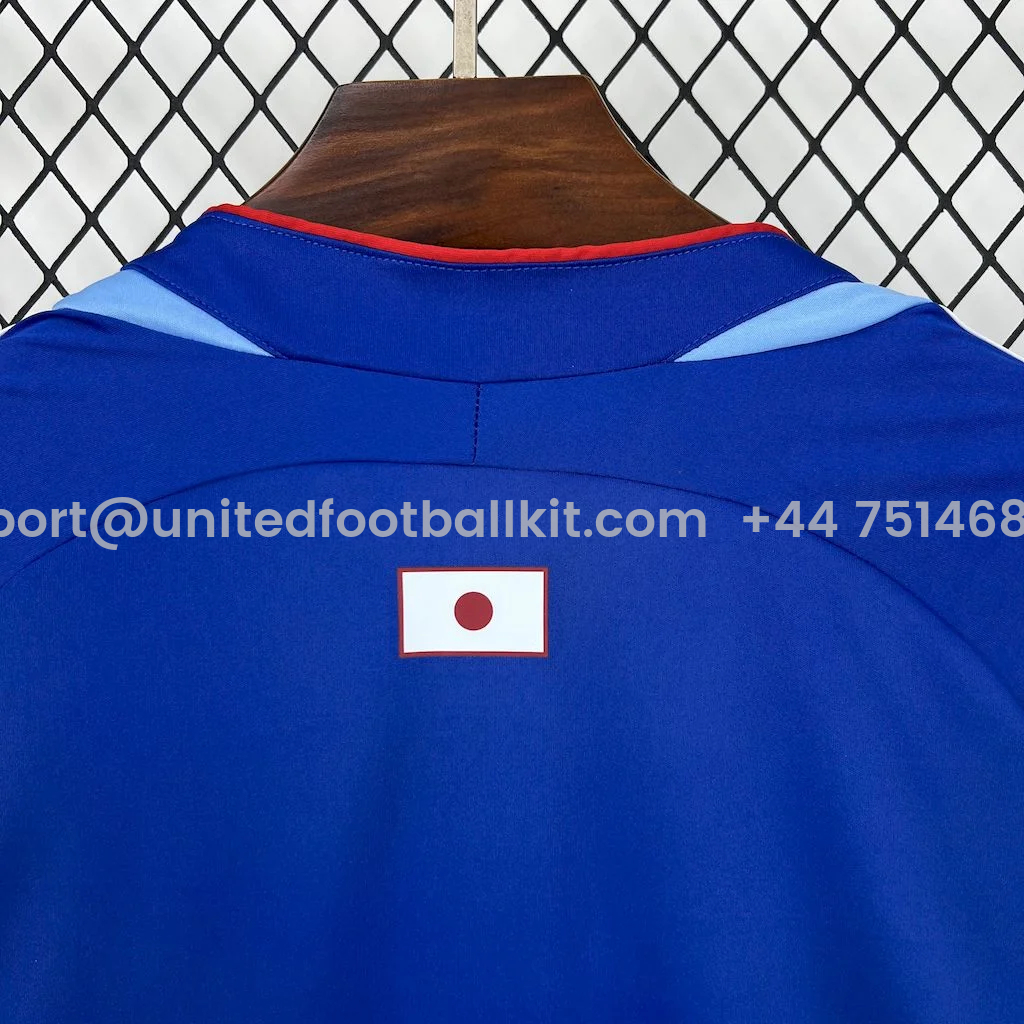 Unitedfootballkit.com | Retro Japan 2006 Home Long Sleeves Jersey -Customize Name, Number and Patch | Worldwide Shipping