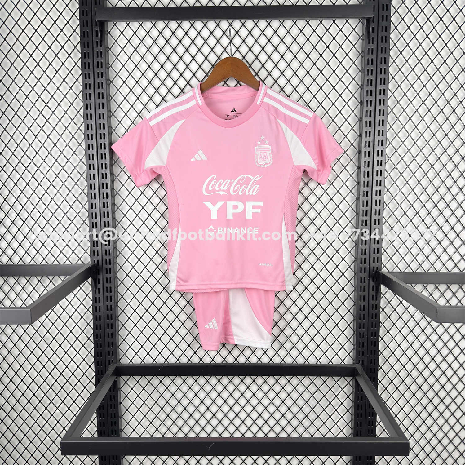 Unitedfootballkit.com | Argentina 2026 Pink Special Kids Kit -Customize Name, Number and Patch | Worldwide Shipping