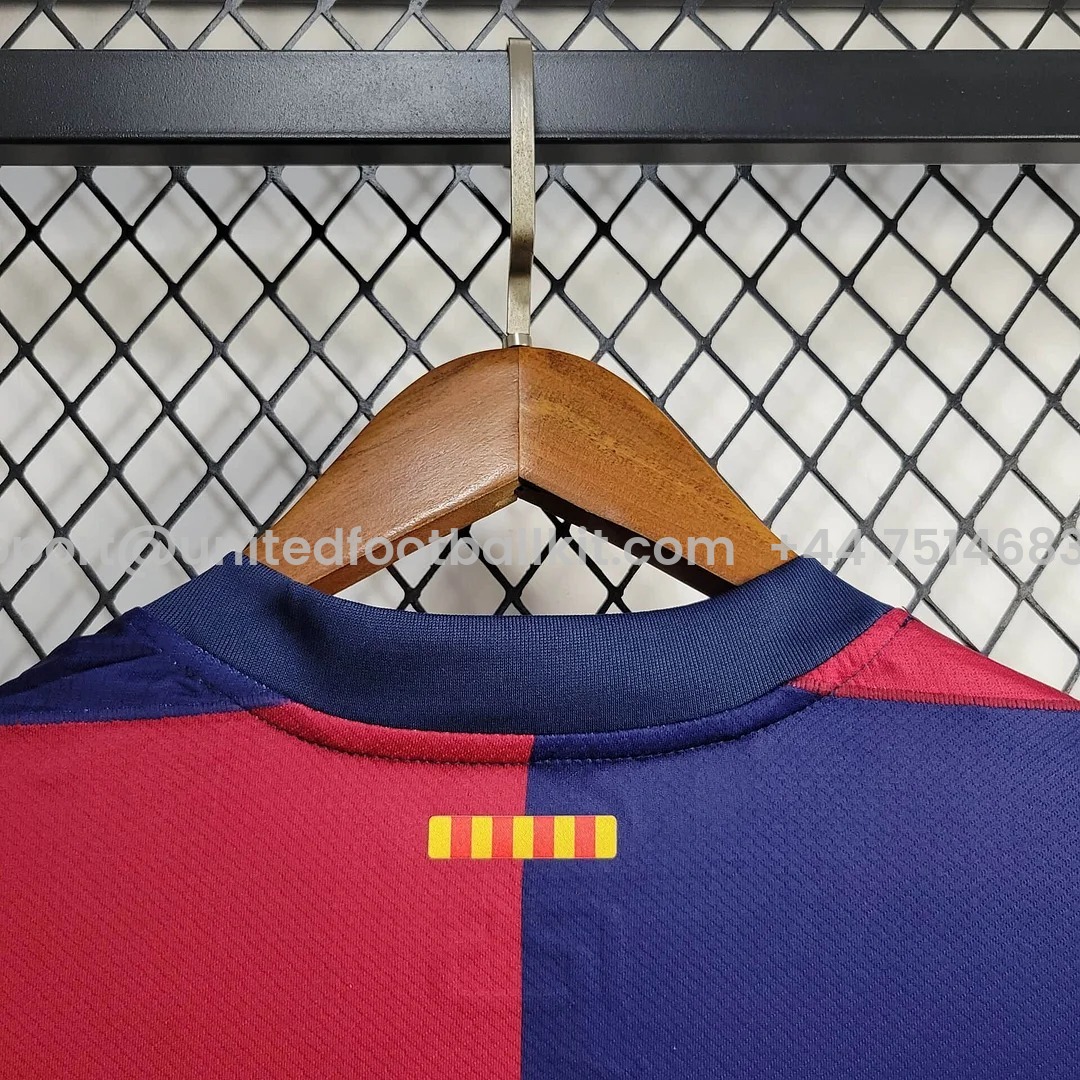 Unitedfootballkit.com | Barcelona X Coldplay 24-25 Home Co-Branded Kids Kit -Customize Name, Number and Patch | Worldwide Shipping
