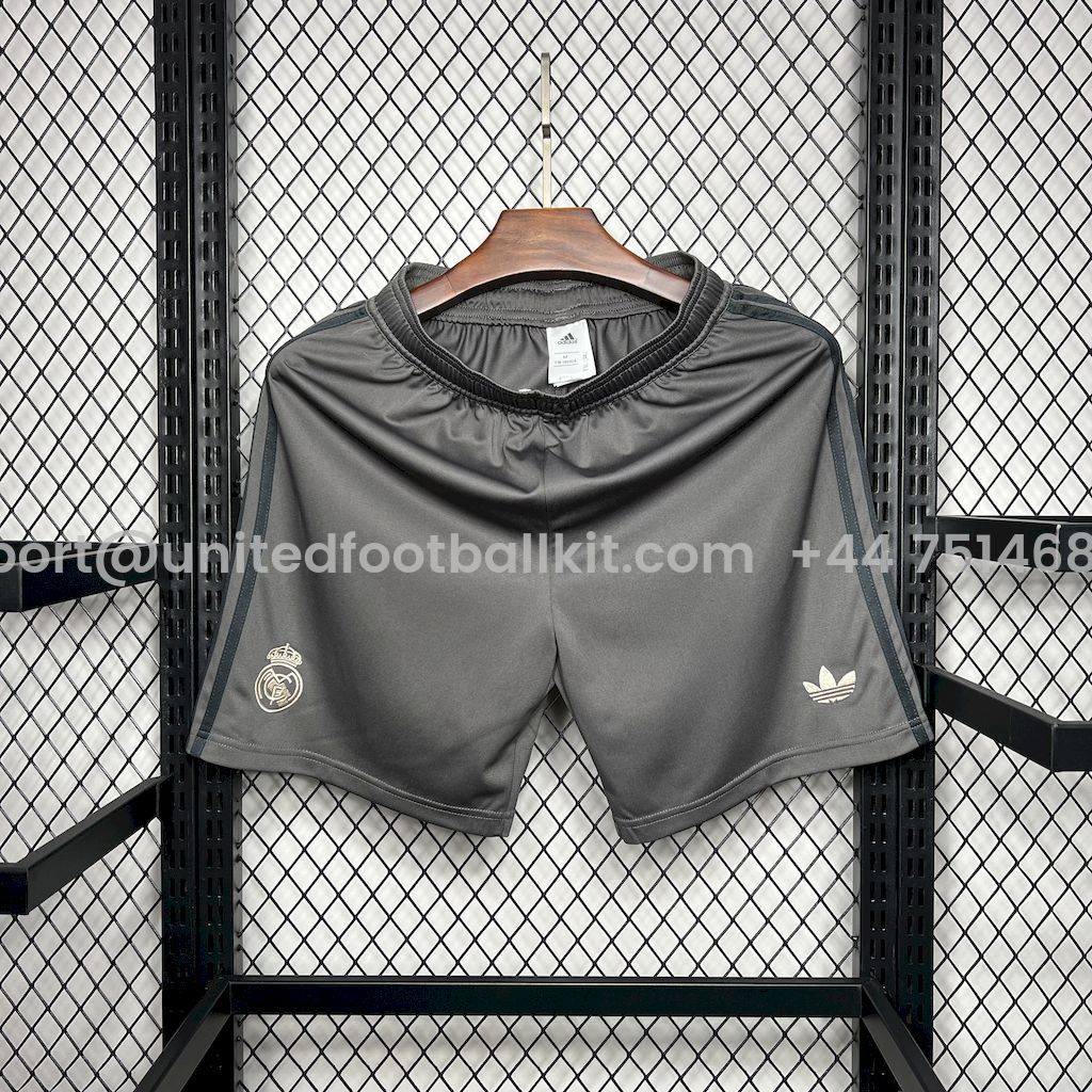 Unitedfootballkit.com | Real Madrid 24-25 Third Shorts - Fans Version -Customize Name, Number and Patch | Worldwide Shipping