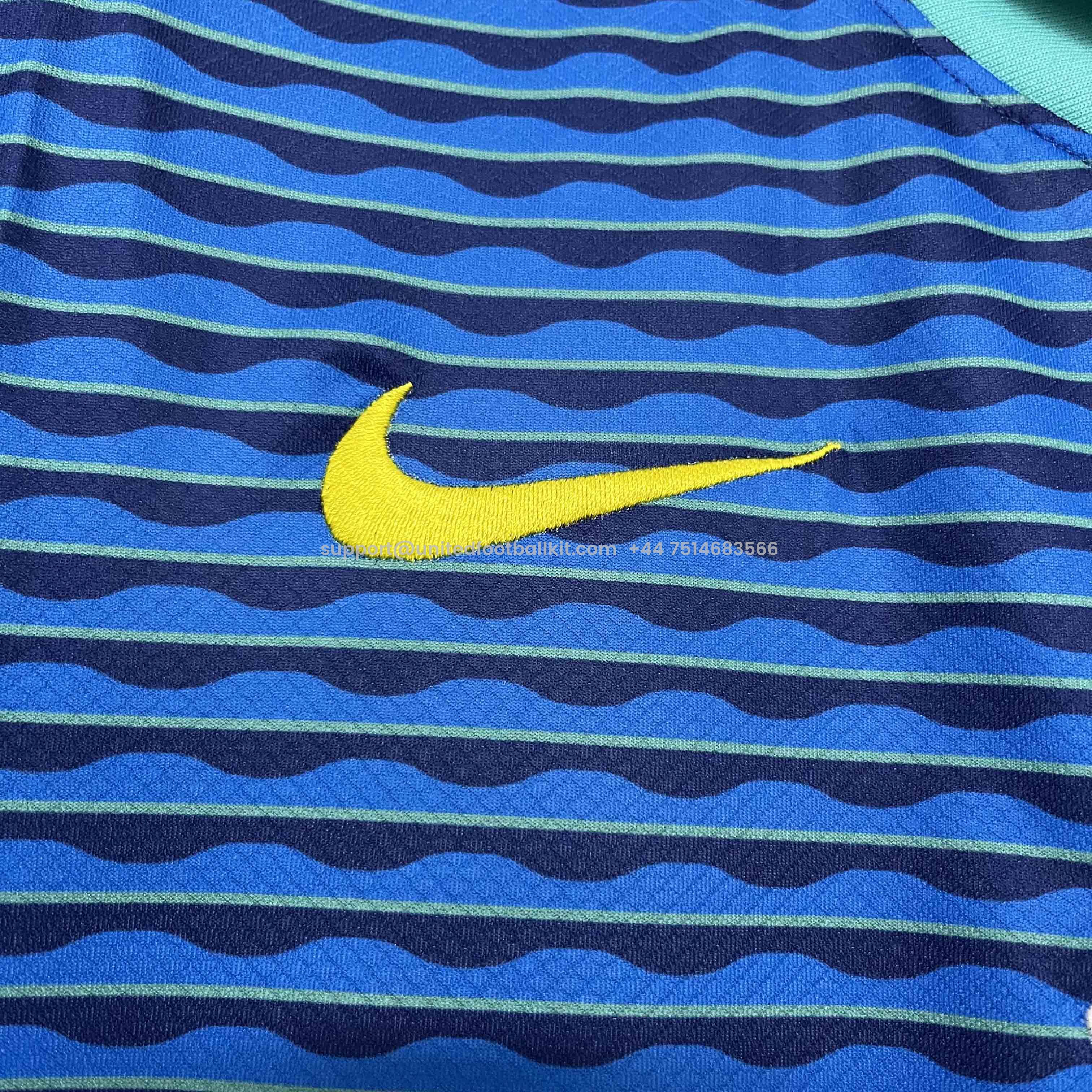 Unitedfootballkit.com | Brazil 2024 Away Stadium Jersey - Fans Version -Customize Name, Number and Patch | Worldwide Shipping