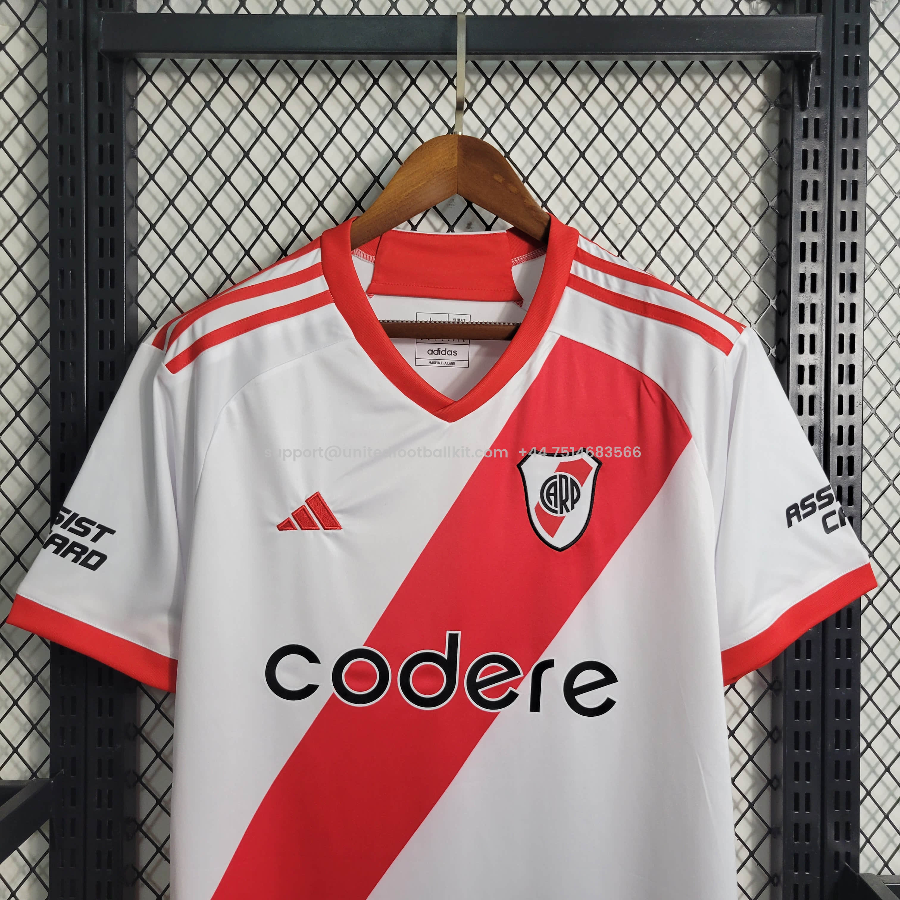 Unitedfootballkit.com | River Plate 2023 Home Stadium Jersey - Fans Version -Customize Name, Number and Patch | Worldwide Shipping