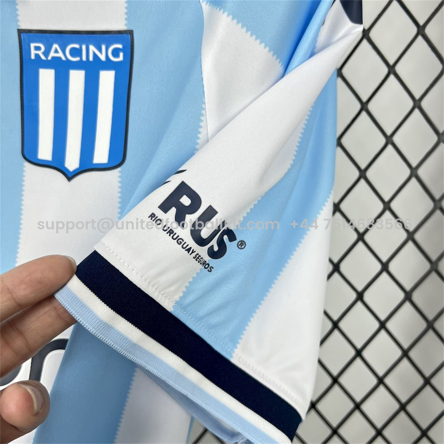 Unitedfootballkit.com | Racing Club de Avellaneda 25-26 Home Jersey - Fans Version -Customize Name, Number and Patch | Worldwide Shipping