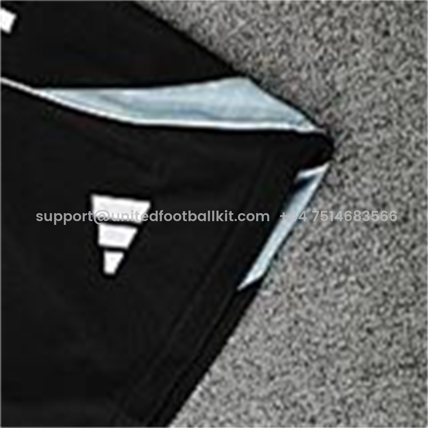 Unitedfootballkit.com | Real Madrid 25-26 Vest Training Set - Black And Light Grey Vest & Black Shorts -Customize Name, Number and Patch | Worldwide Shipping