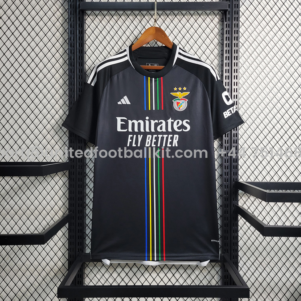 Unitedfootballkit.com | Benfica 23-24 Away Stadium Jersey - Fans Version -Customize Name, Number and Patch | Worldwide Shipping