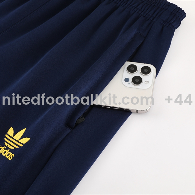 Unitedfootballkit.com | Boca Juniors 24-25 Jacket Training Tracksuit - Deep Blue Top and Pants -Customize Name, Number and Patch | Worldwide Shipping