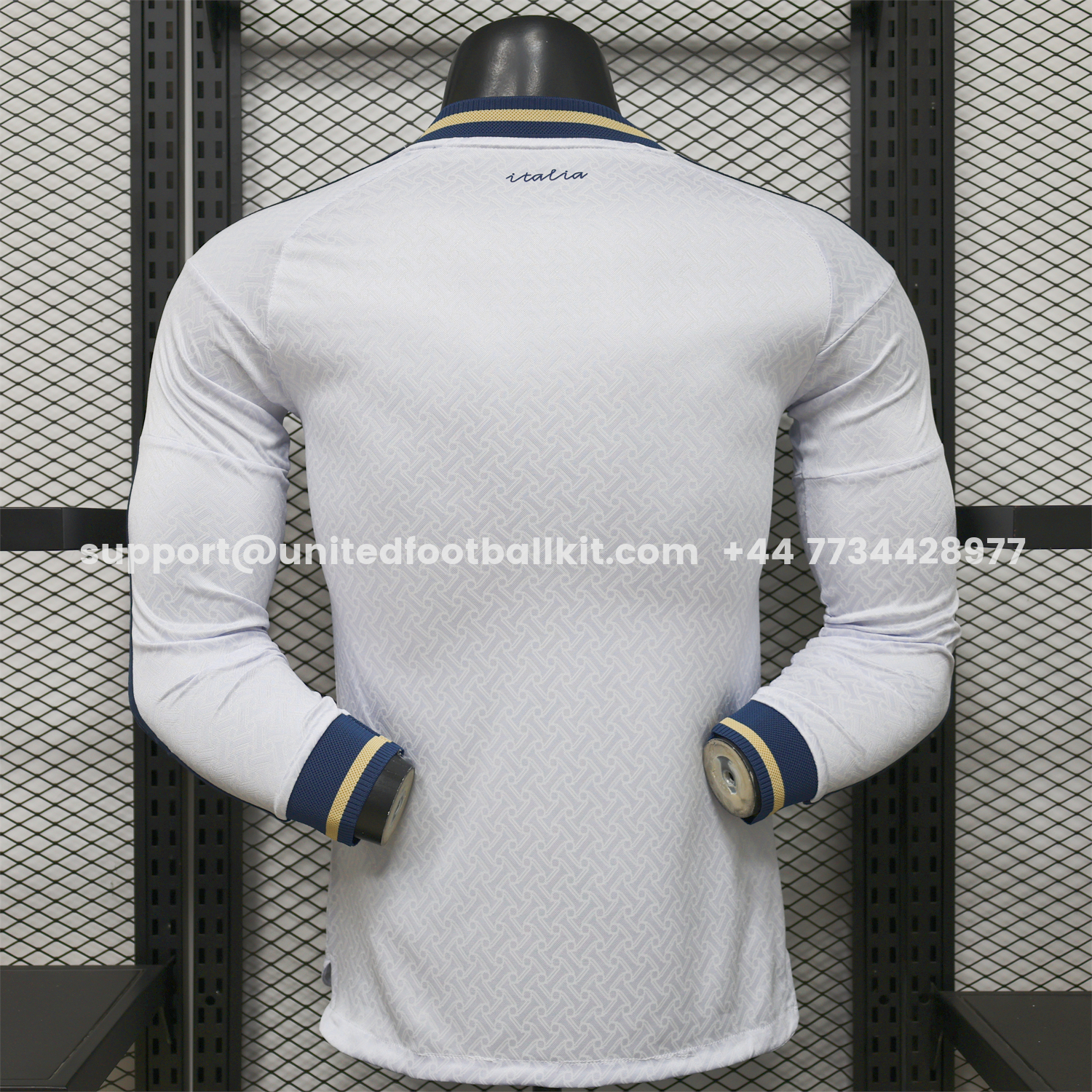 Unitedfootballkit.com | Italy 2026 Away Long Sleeves Jersey - Player Version -Customize Name, Number and Patch | Worldwide Shipping