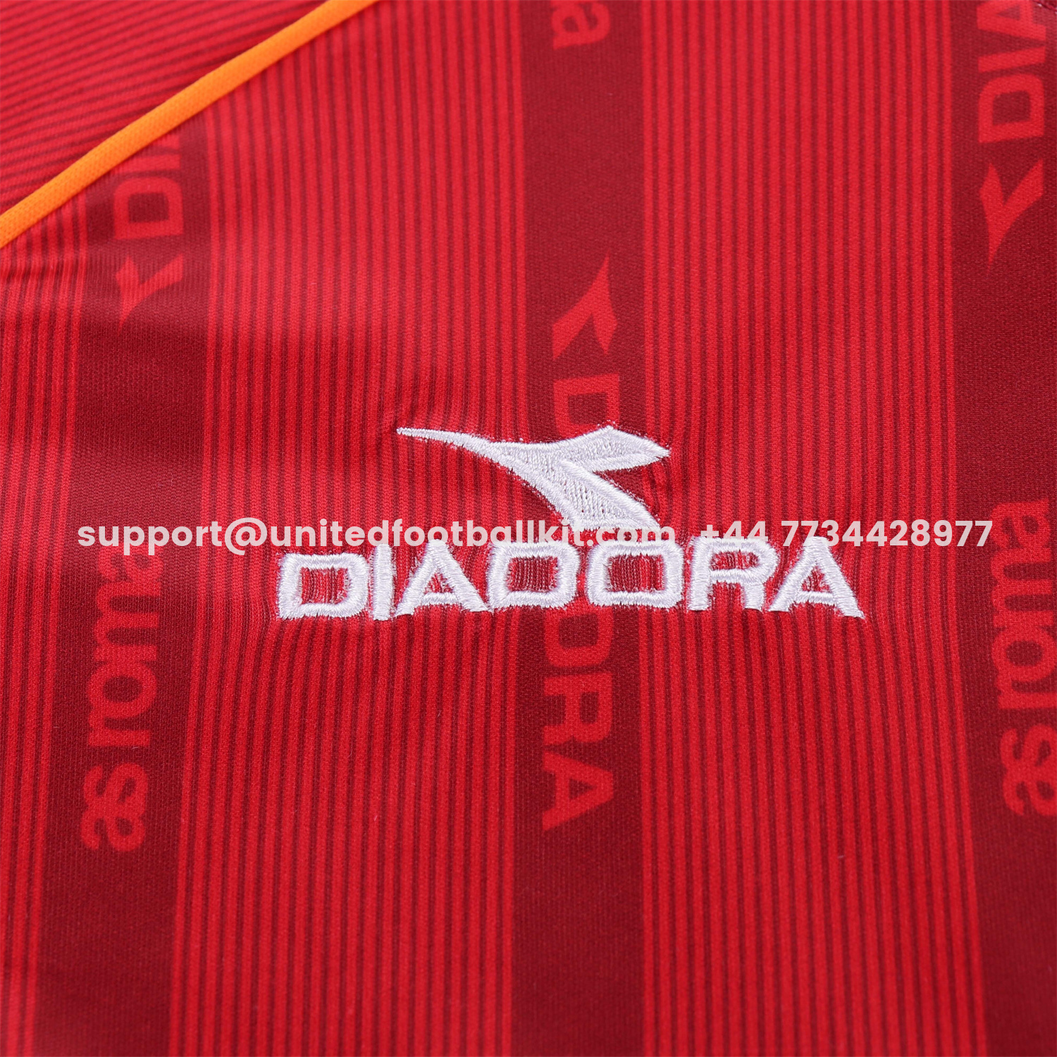 Unitedfootballkit.com | Retro Roma 1999-00 Home Kids Kit -Customize Name, Number and Patch | Worldwide Shipping