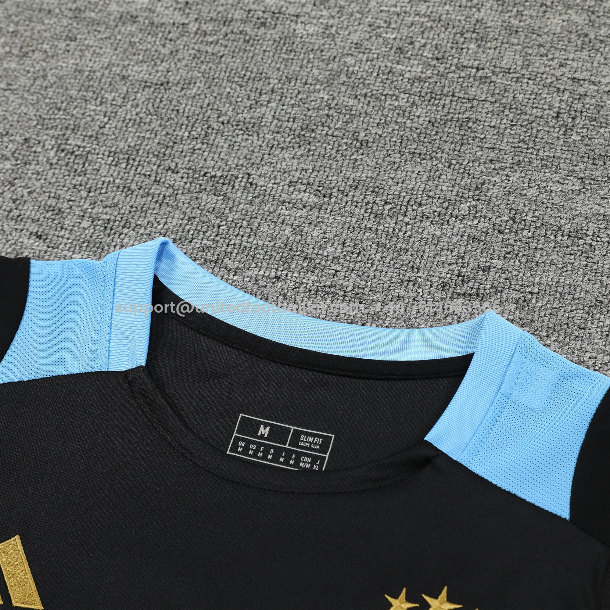 Unitedfootballkit.com | Argentina 24-25 Vest Training Set - Black -Customize Name, Number and Patch | Worldwide Shipping