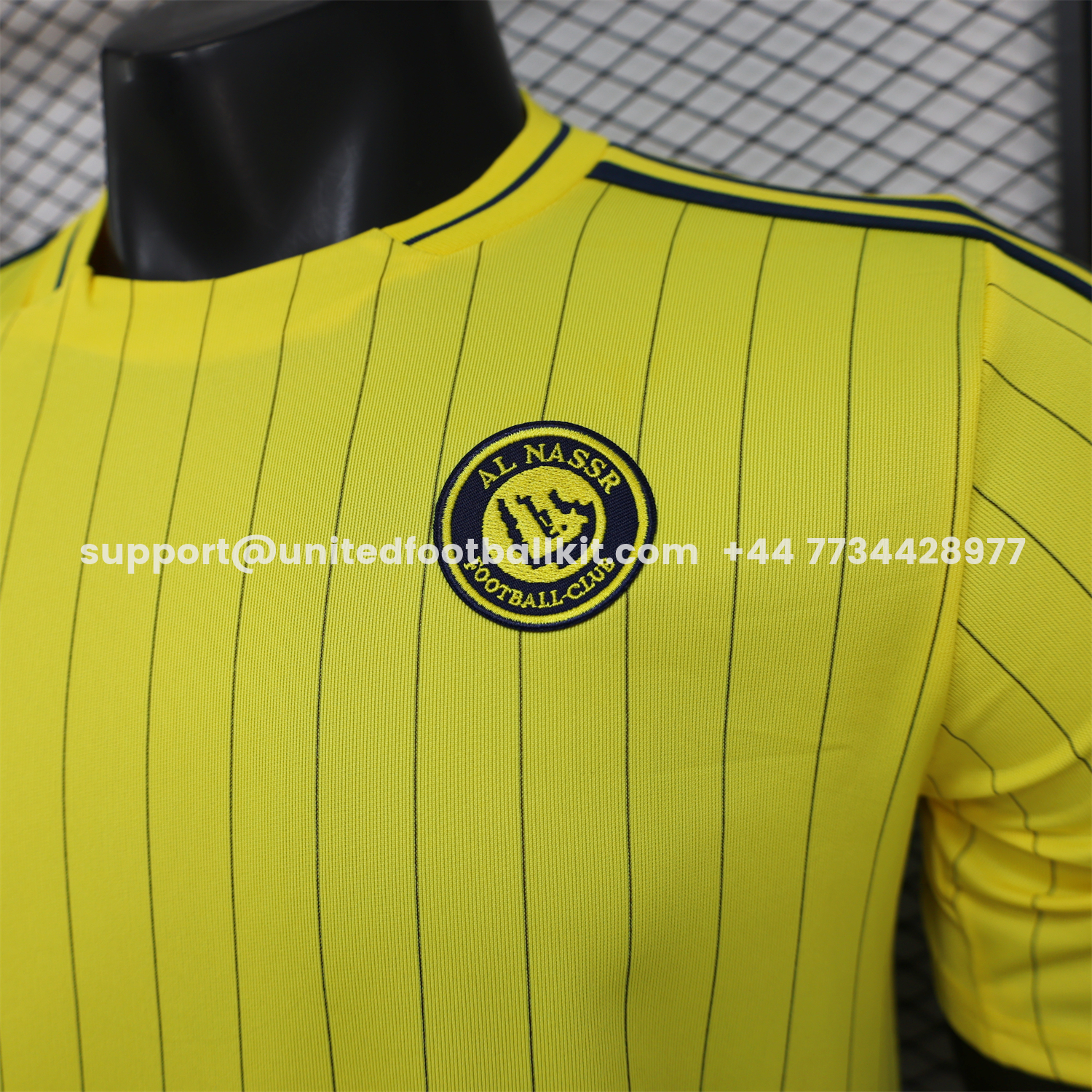 Unitedfootballkit.com | Al Nassr Riyadh Victory 25-26 Terrace Icon Retro Casual Style Yellow Jersey - Player Version -Customize Name, Number and Patch | Worldwide Shipping