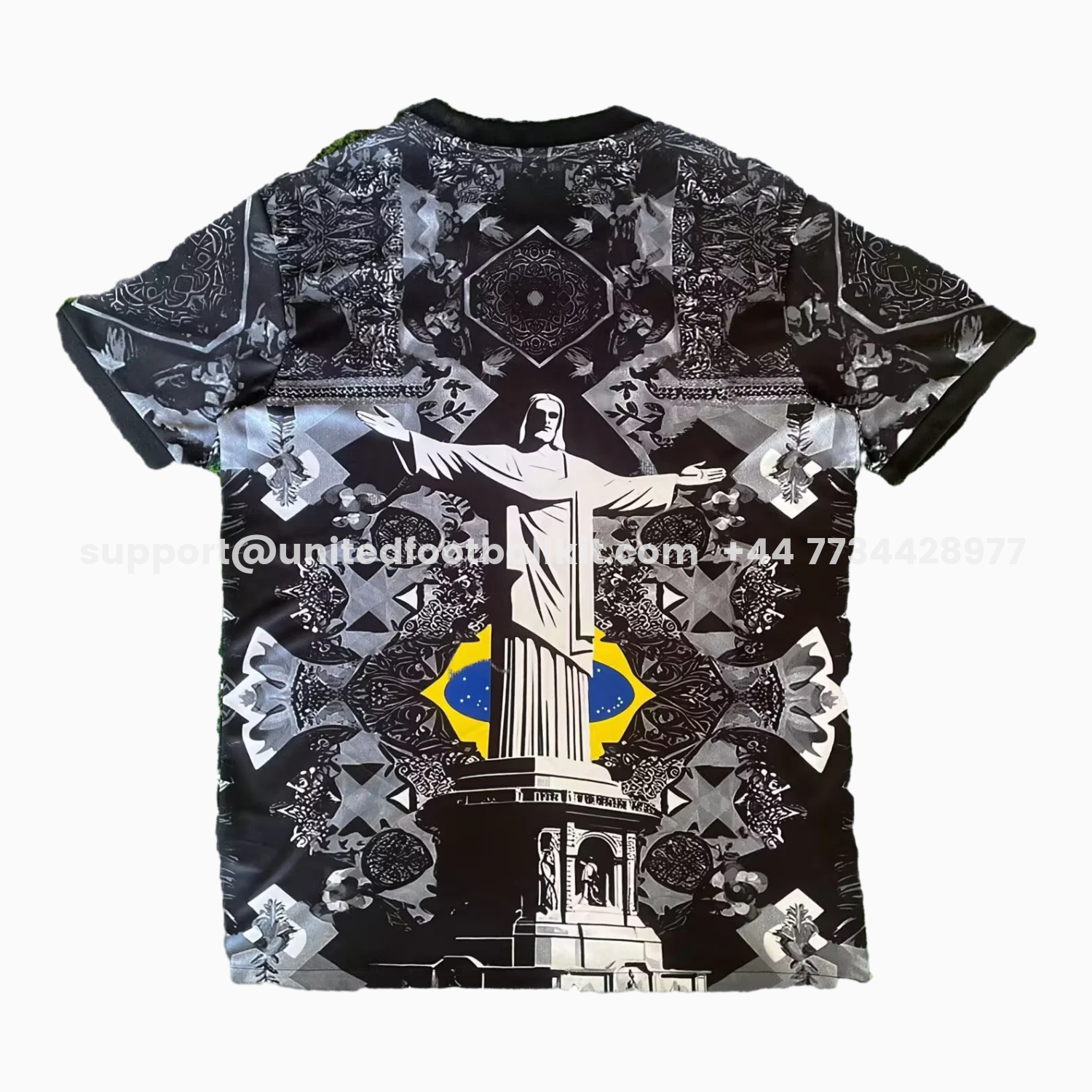 Unitedfootballkit.com | Brazil 25-26 Jesus Deep Grey Special Jersey - Fans Version -Customize Name, Number and Patch | Worldwide Shipping