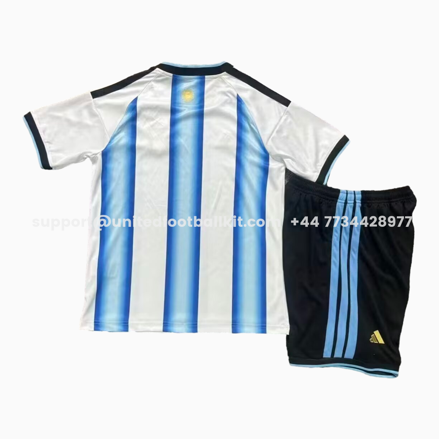 Unitedfootballkit.com | Argentina 2026 Home Kids Kit -Customize Name, Number and Patch | Worldwide Shipping