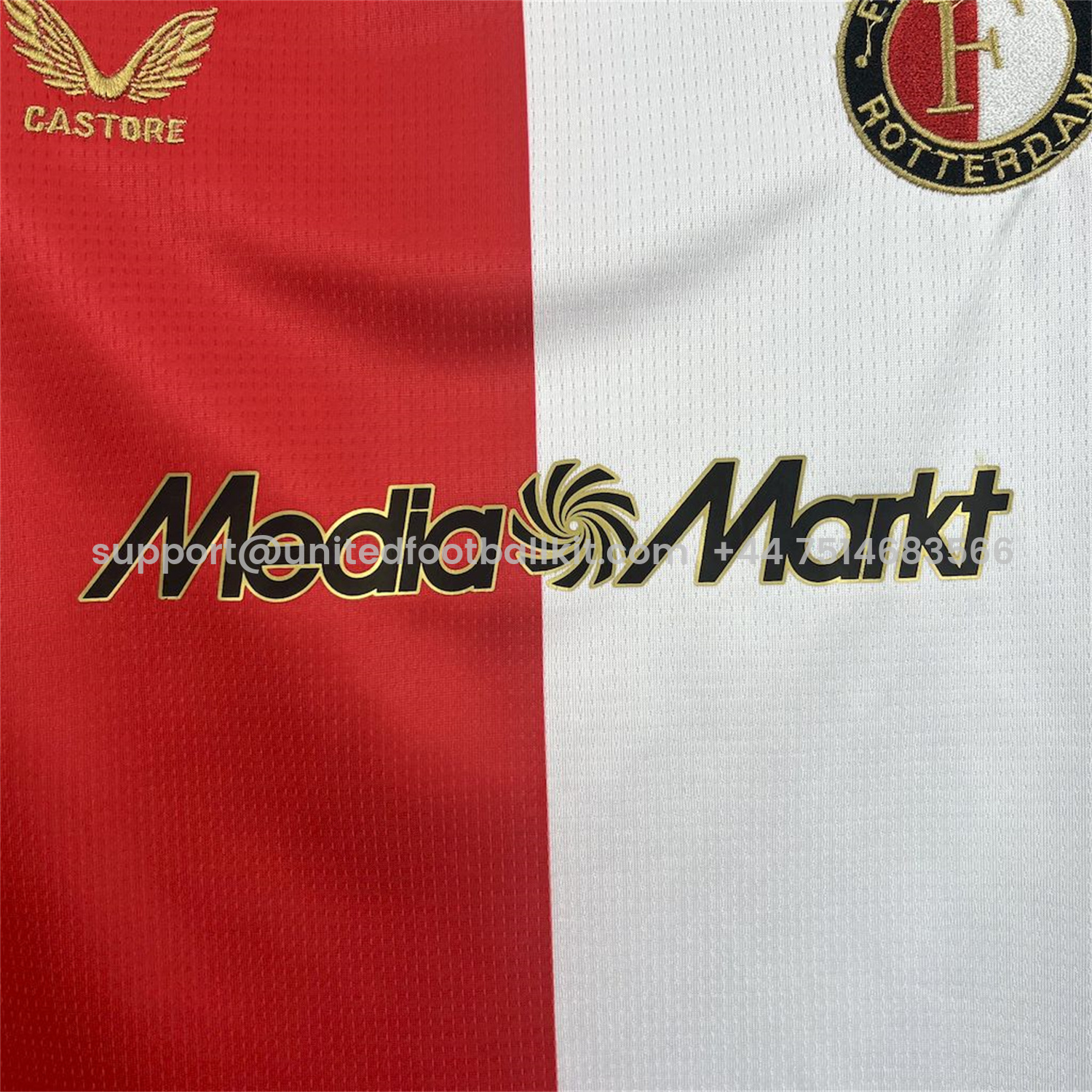 Unitedfootballkit.com | Feyenoord 25-26 Home Kids Kit -Customize Name, Number and Patch | Worldwide Shipping