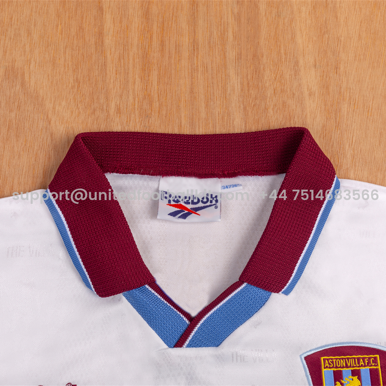 Unitedfootballkit.com | Retro Aston Villa 1996-97 Away Jersey -Customize Name, Number and Patch | Worldwide Shipping