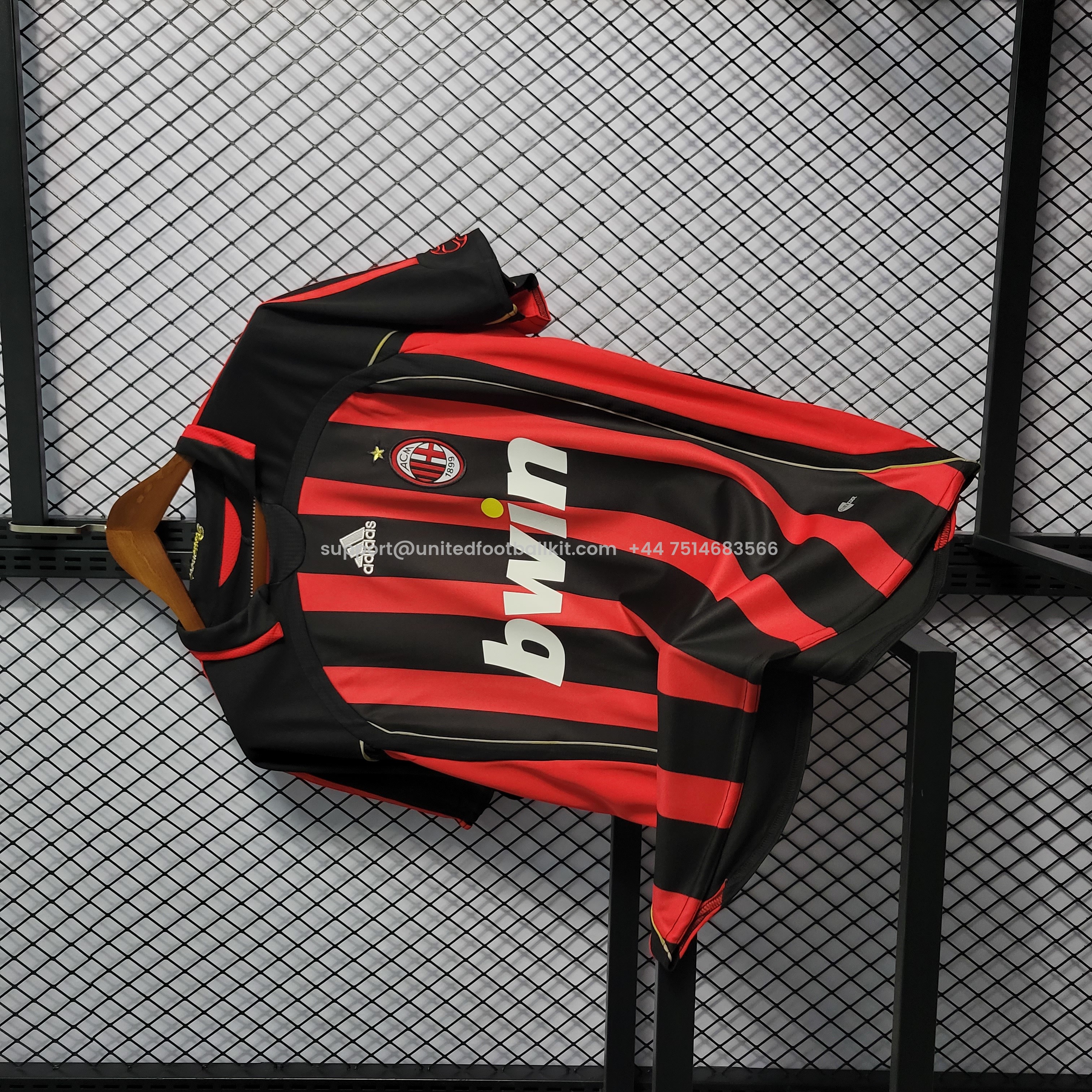 Unitedfootballkit.com | Retro AC Milan 06-07 Home Stadium Jersey -Customize Name, Number and Patch | Worldwide Shipping