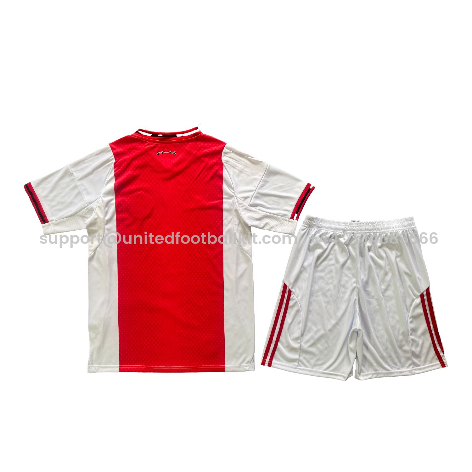 Unitedfootballkit.com | Ajax 25-26 Home Men's Adult Jersey Set - Fans Version -Customize Name, Number and Patch | Worldwide Shipping