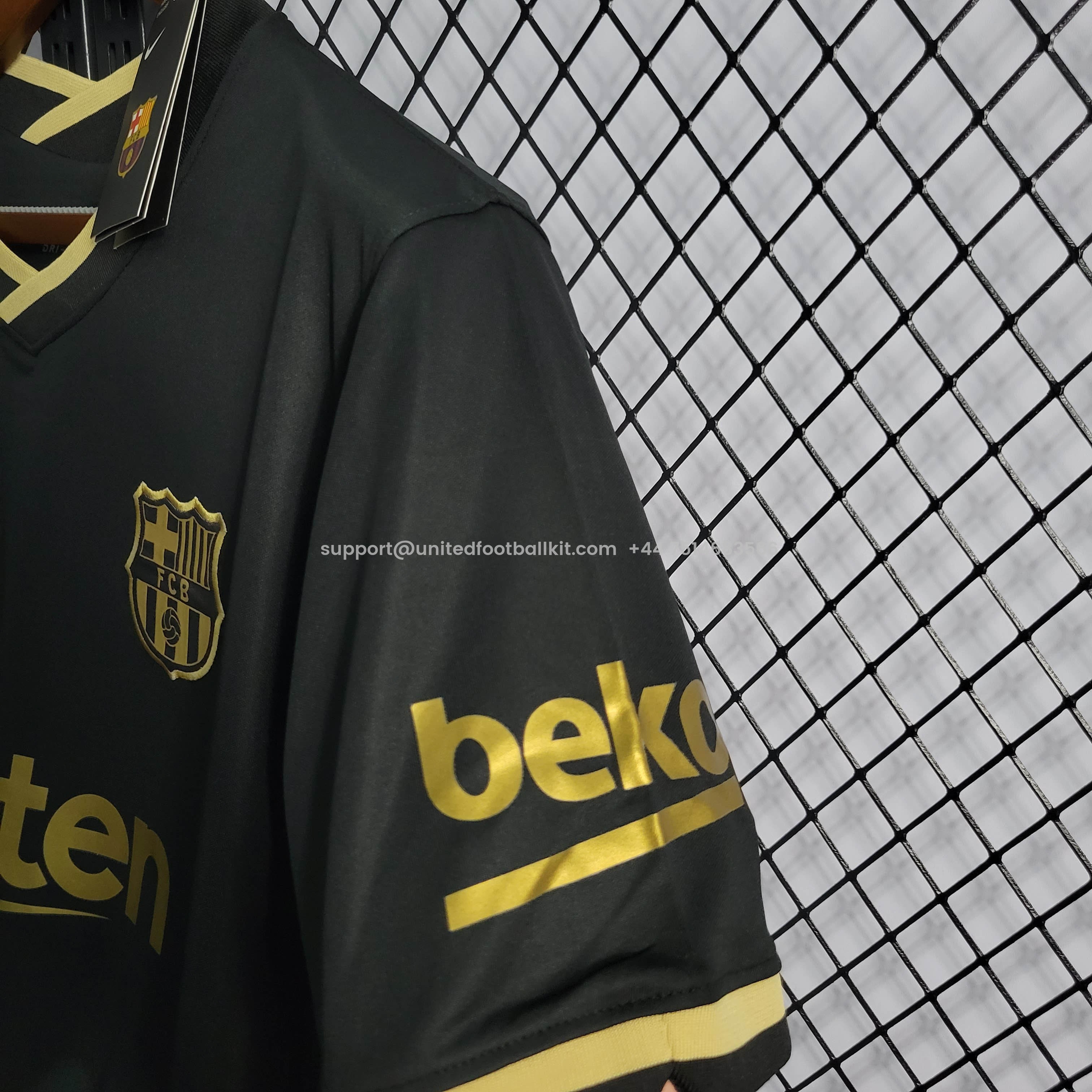 Unitedfootballkit.com | Retro Barcelona 20-21 Away Jersey -Customize Name, Number and Patch | Worldwide Shipping