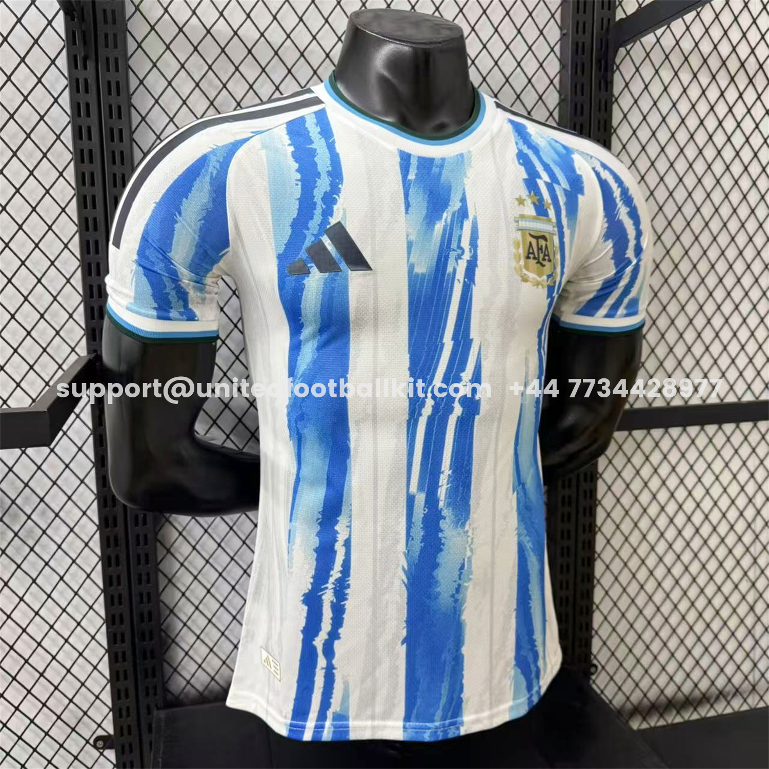 Unitedfootballkit.com | Argentina 2026 Blue And White Twill Special Jersey - Player Version -Customize Name, Number and Patch | Worldwide Shipping