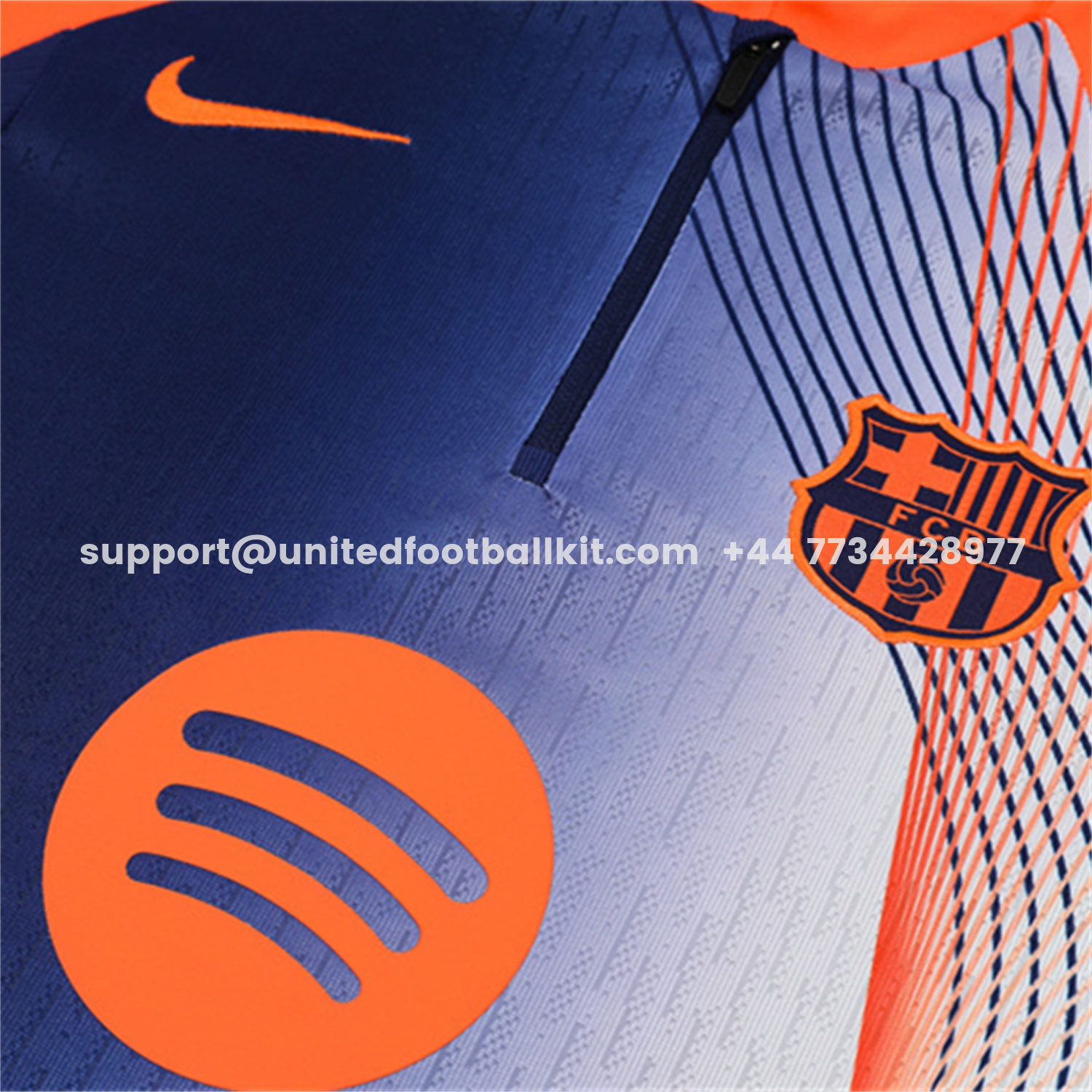 Unitedfootballkit.com | Barcelona 25-26 Long Sleeve Training Set - Red Blue Line Top & Blue Pants -Customize Name, Number and Patch | Worldwide Shipping