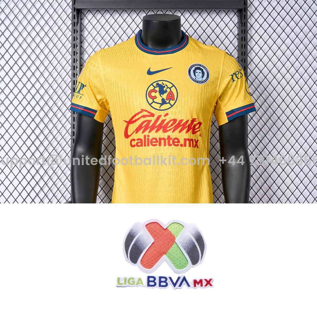 Unitedfootballkit.com | Club América 25-26 Away Jersey - Player Version -Customize Name, Number and Patch | Worldwide Shipping
