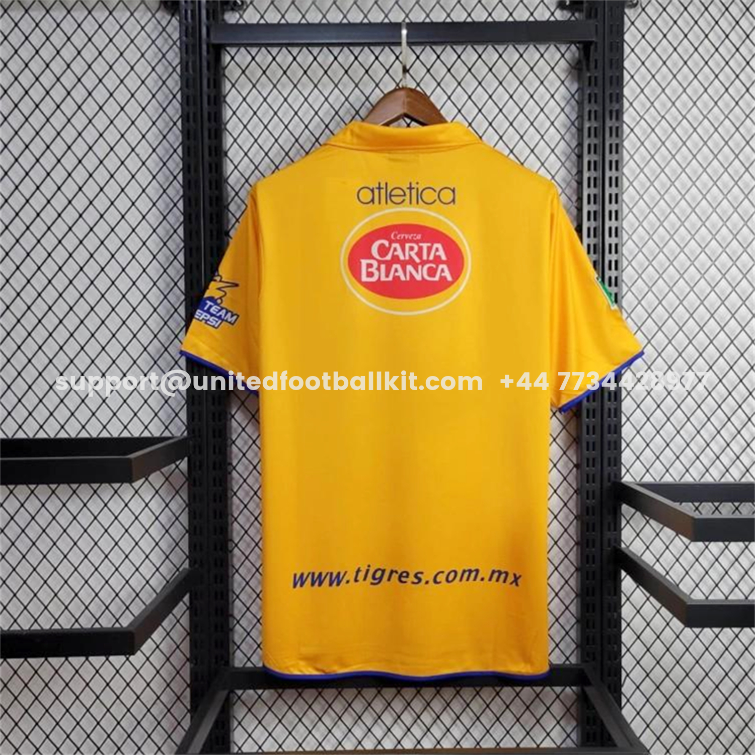 Unitedfootballkit.com | Retro Tigres UANL 2003-04 Home Jersey -Customize Name, Number and Patch | Worldwide Shipping