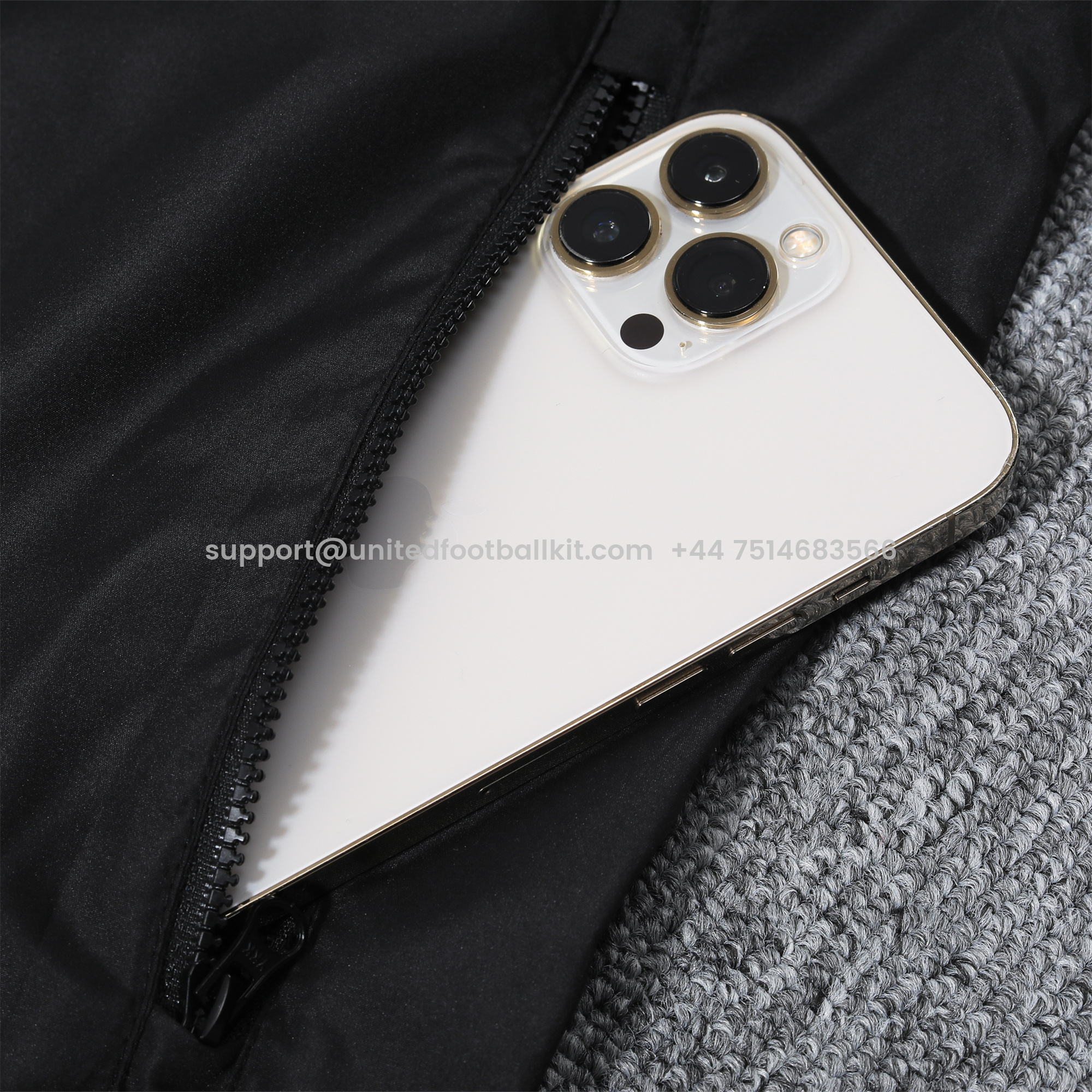 Unitedfootballkit.com | Inter Milan 24-25 Blue & Black Hooded Windbreaker - Player Version -Customize Name, Number and Patch | Worldwide Shipping