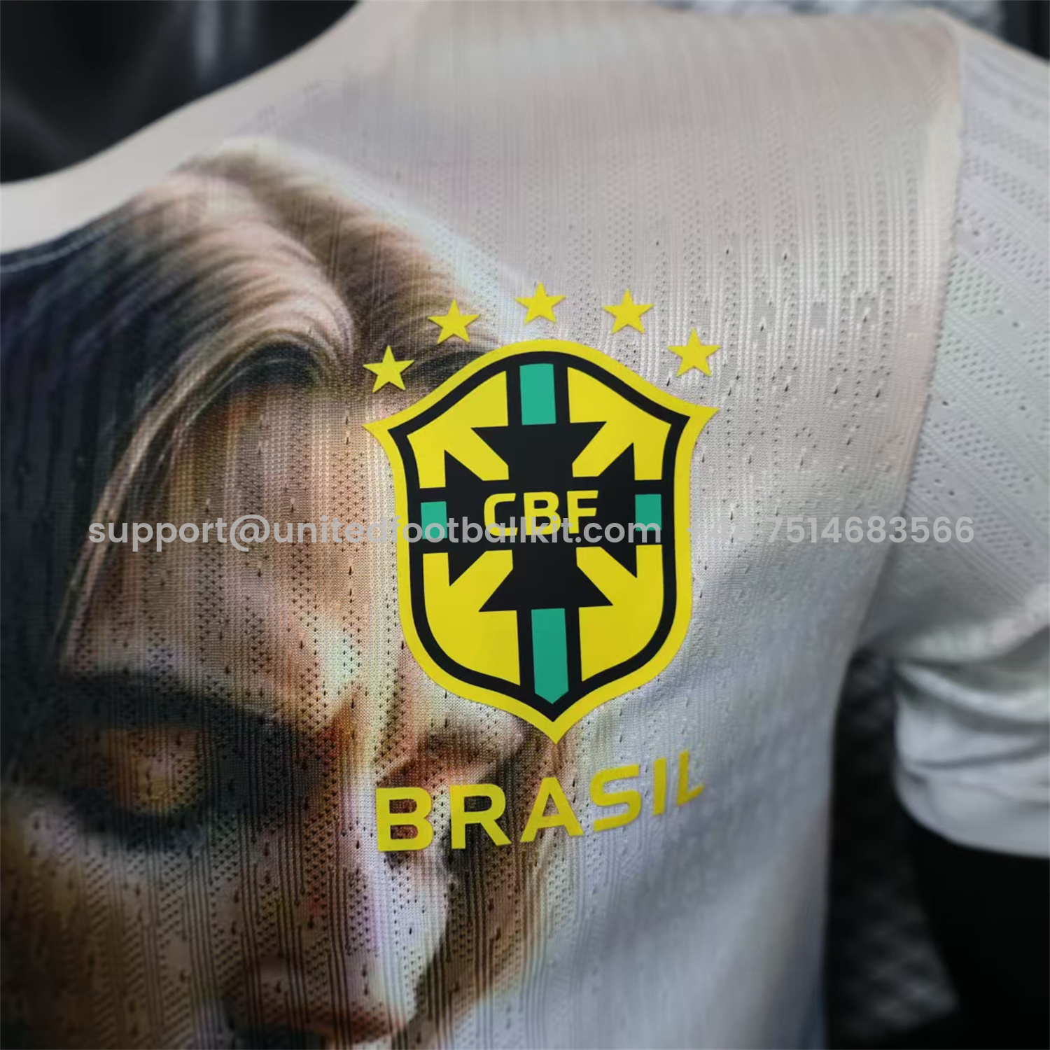 Unitedfootballkit.com | Brazil 25-26 Jesus Praying Special White Jersey - Player Version -Customize Name, Number and Patch | Worldwide Shipping