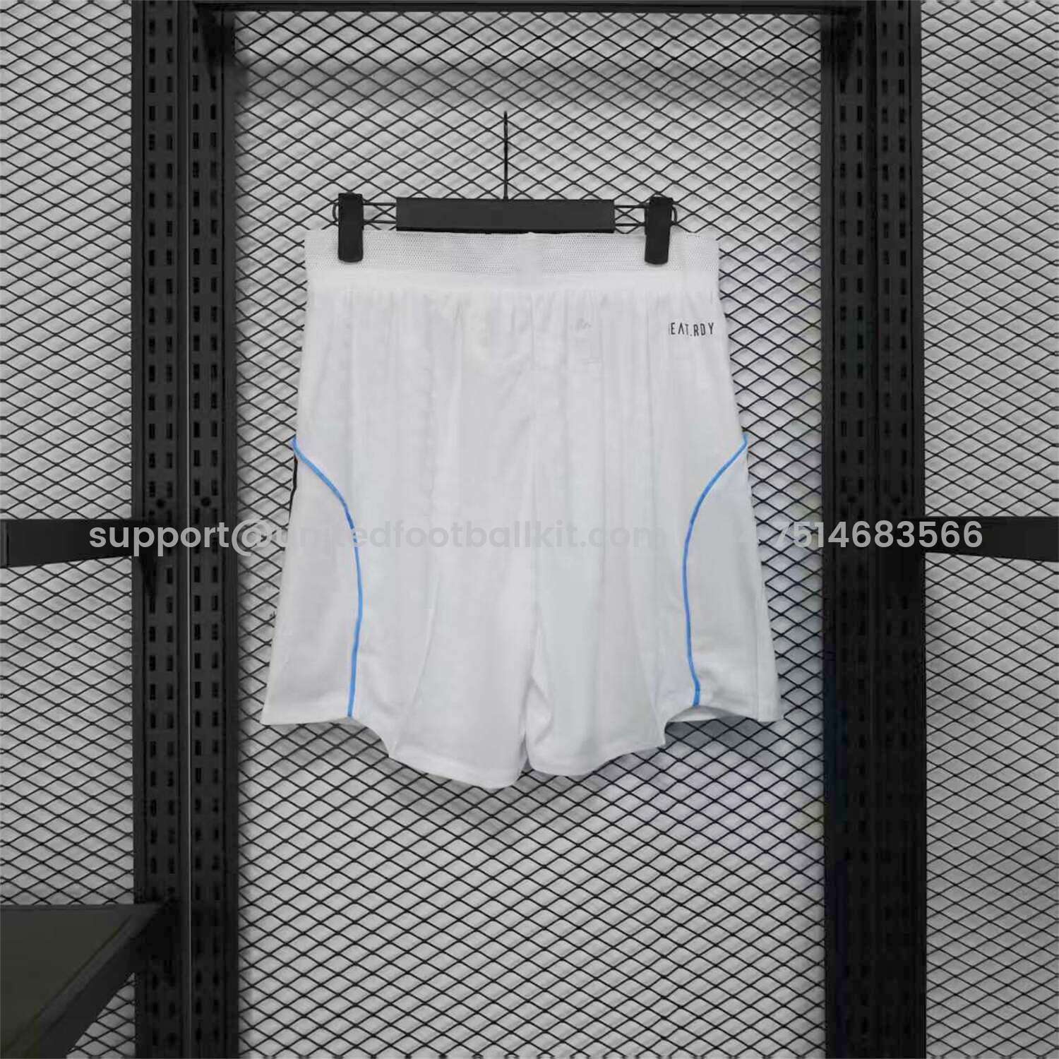 Unitedfootballkit.com | Newcastle United 25-26 Home White Shorts - Player Version -Customize Name, Number and Patch | Worldwide Shipping