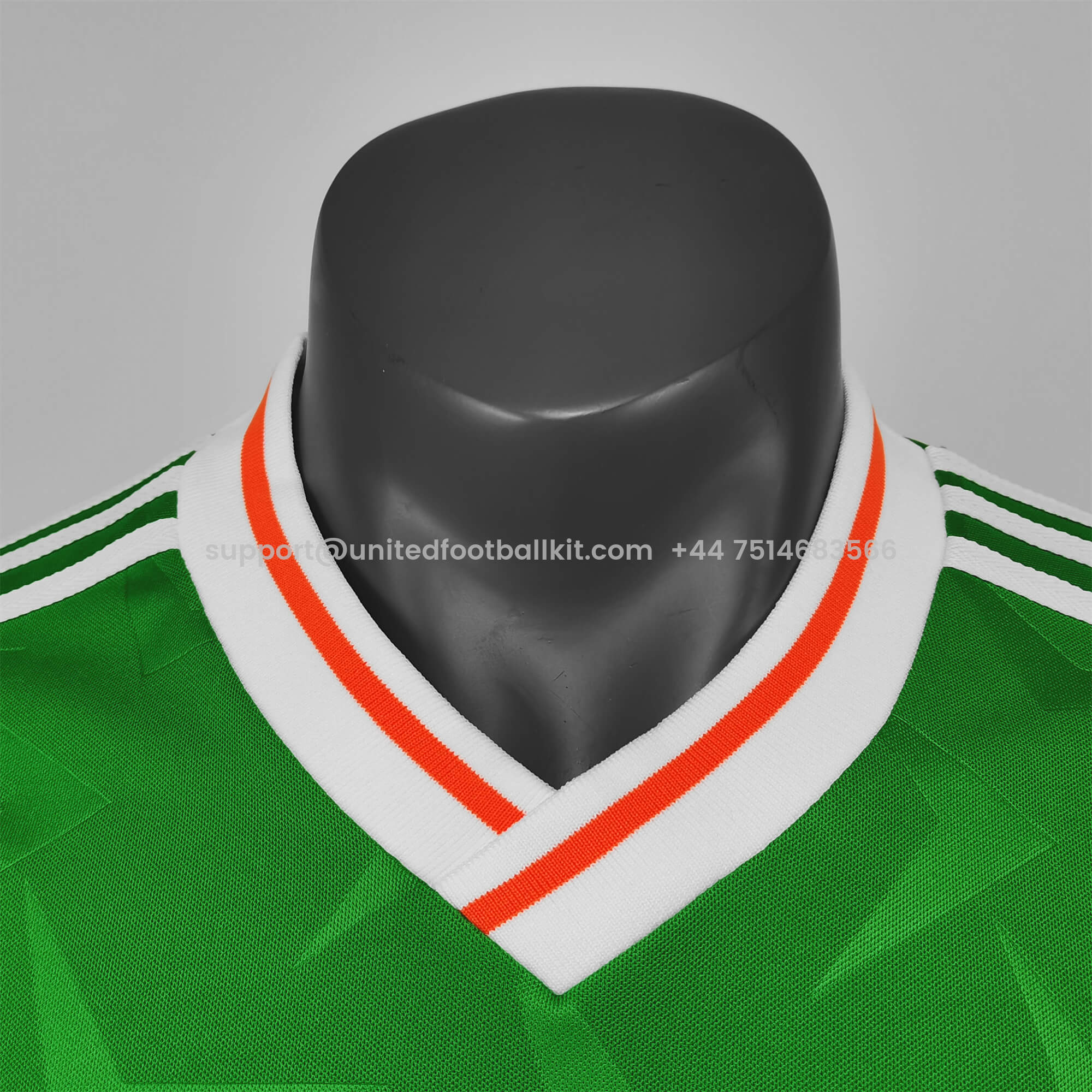 Unitedfootballkit.com | Retro Ireland 1990 Home Stadium Jersey -Customize Name, Number and Patch | Worldwide Shipping