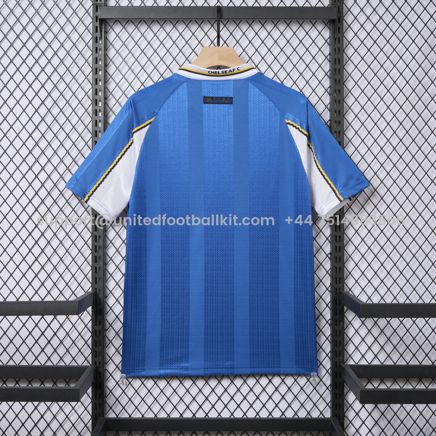 Unitedfootballkit.com | Retro C.H.E.L.S.E.A 1997-99 Home Jersey -Customize Name, Number and Patch | Worldwide Shipping