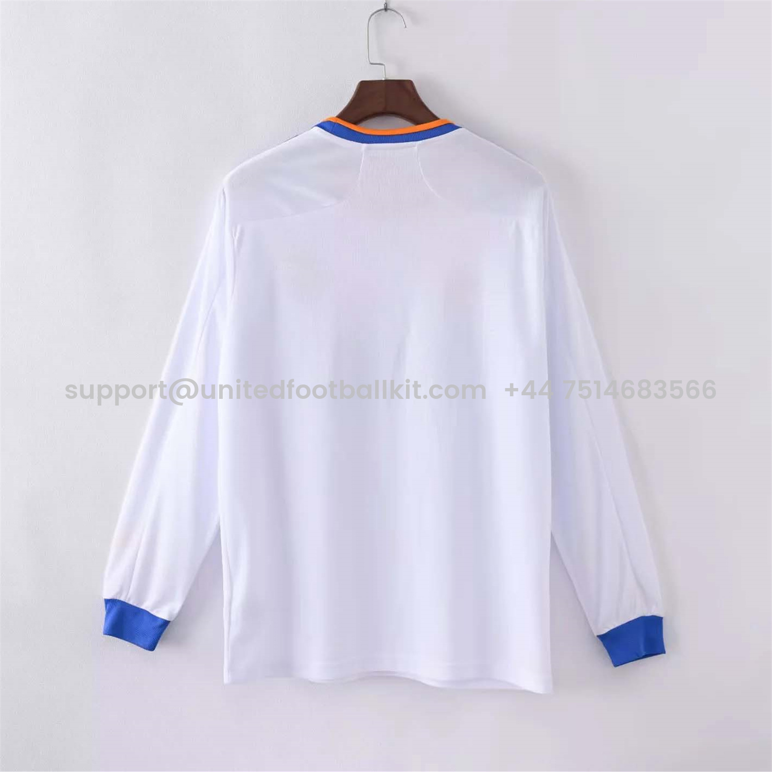 Unitedfootballkit.com | Retro Real Madrid 21-22 Home Long Sleeve Jersey -Customize Name, Number and Patch | Worldwide Shipping